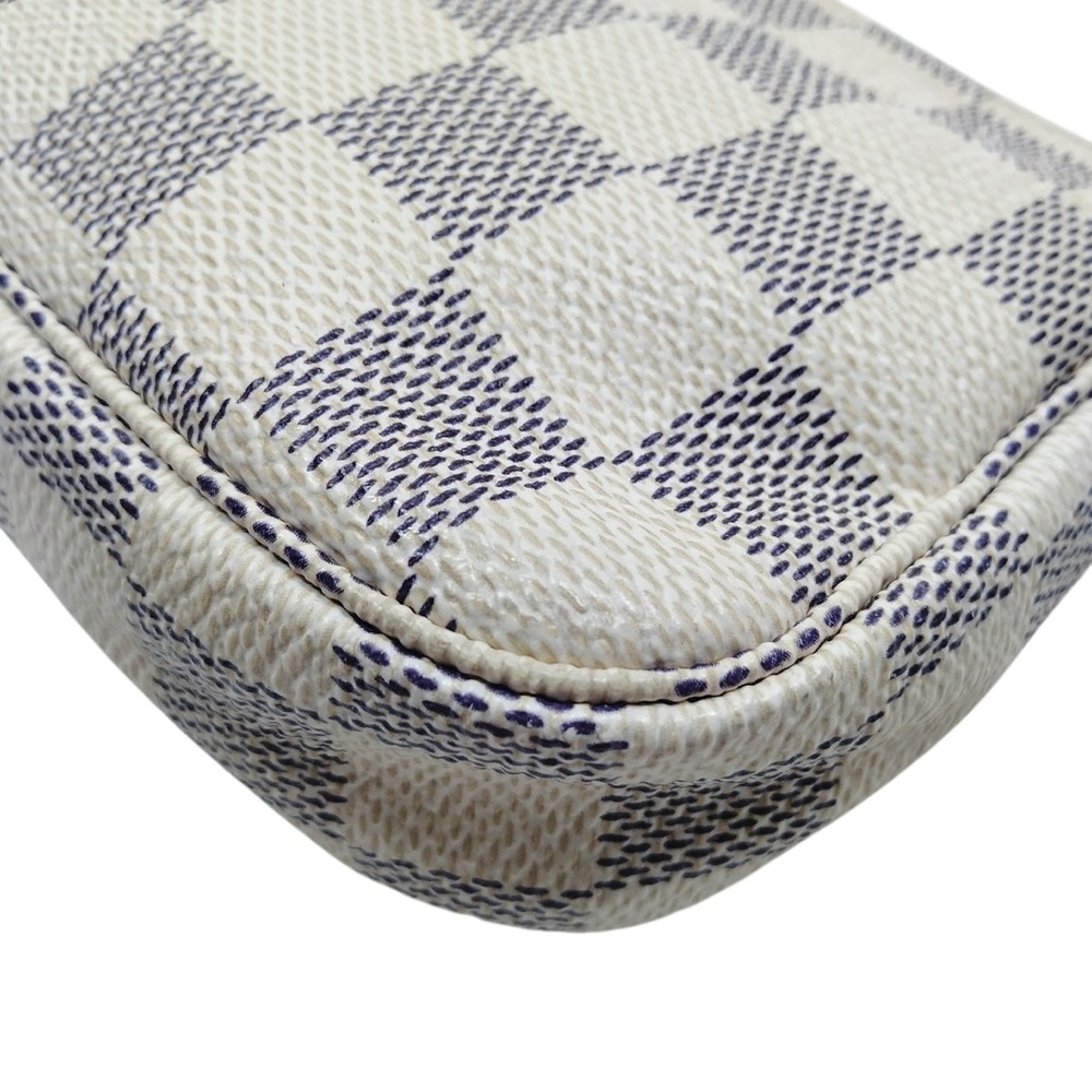 Louis Vuitton LV Damier Azur Pochette with Original Chain EUC - Picture 4 of 9